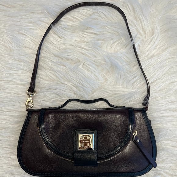 Kate Spade Zipper Wallet with Shoulder Strap in Brown. - Picture 1 of 11
